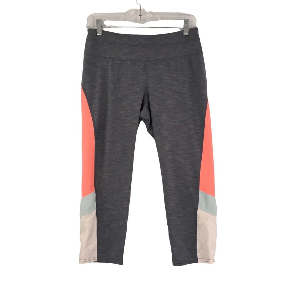 Tangerine Womens‎ Gray Coral Active wear Leggings, Workout Pants, M